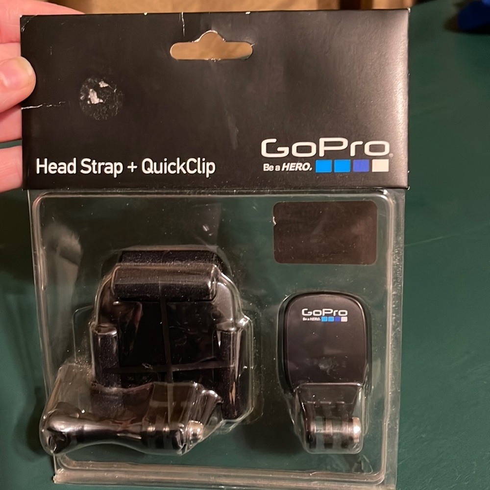 GoPro Head Strap + QuickClip Brand New
